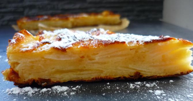 Gâteau invisible léger aux pommes